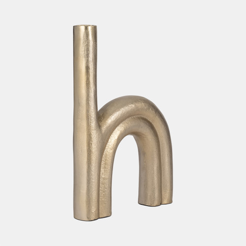 Sagebrook Home Metal 15" Double Arch Vase Champagne Wishlist Create New