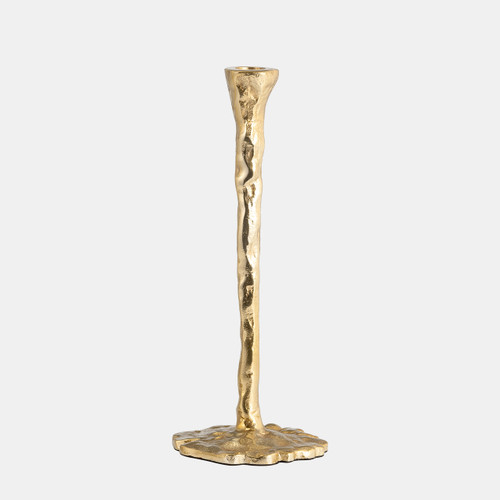 sagebrook home Metal 15" Forged Taper Candleholder Gold Wishlist Create New