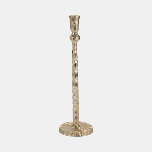 Sagebrook Home Metal 15" Hammered Taper Candleholder Gold Wishlist Create New