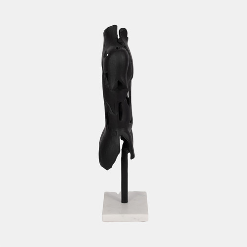 Sagebrook Home Metal 16" Cracked Bust On Stand Black Wishlist Create New