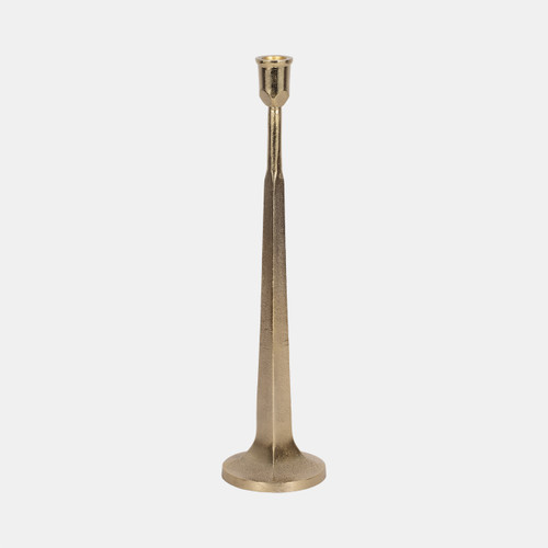 Sagebrook Home Metal 16" Squared Off Taper Candleholder Gold Wishlist Create New