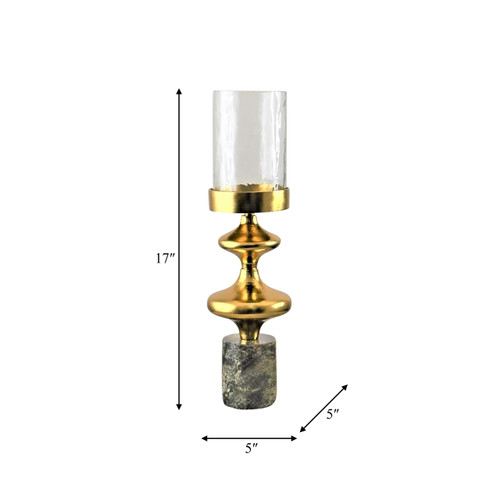 Sagebrook Home Metal 17" Hurricane Sphere Dark Gold Kd Wishlist Create New