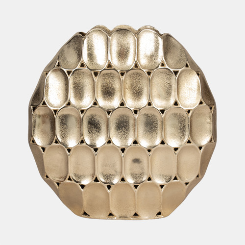 sagebrook home Metal 17" Oval Vase Champagne Wishlist Create New