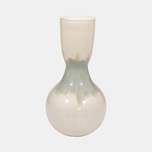 Sagebrook Home Metal 18" Bulbous Vase Pearl Wishlist Create New