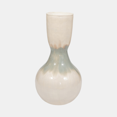 Sagebrook Home Metal 18" Bulbous Vase Pearl Wishlist Create New