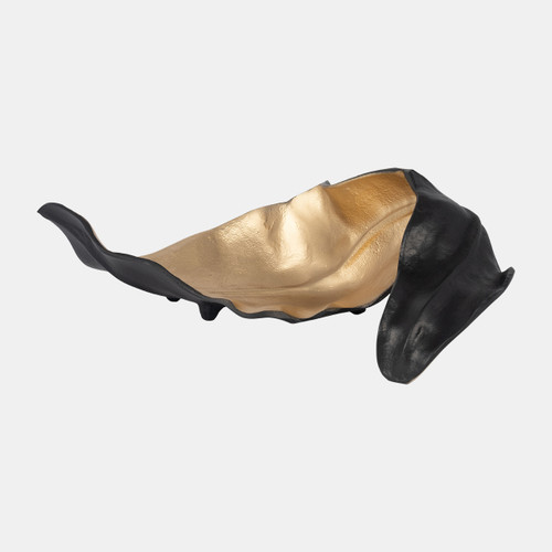 sagebrook home Metal 18" Curled Leaf Black/gold Wishlist Create New