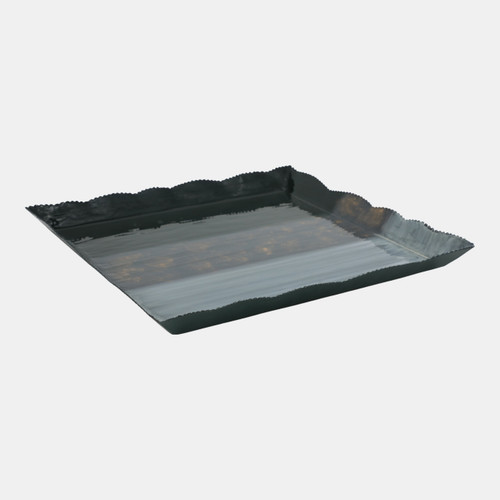 Sagebrook Home Metal 18" Tri-colored Tray Multi Wishlist Create New