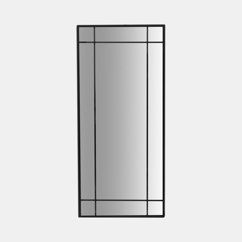 Sagebrook Home Metal 20x43 Windowpane Mirror Black Wishlist Create New