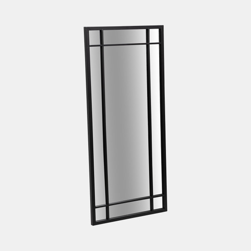 Sagebrook Home Metal 20x43 Windowpane Mirror Black Wishlist Create New
