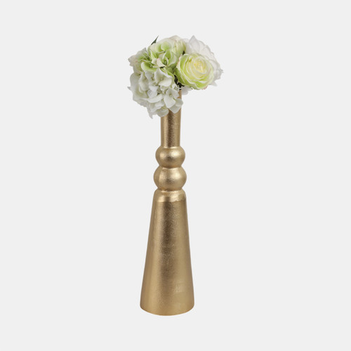 Sagebrook Home Metal 21"h Abstract Pillar Vase Gold Wishlist Create New