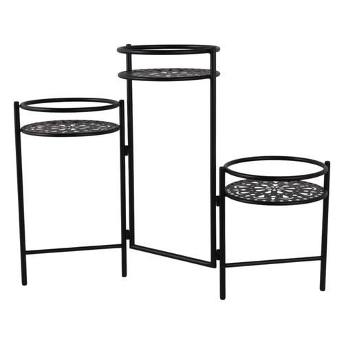 Sagebrook Home Metal 22" Folding 3-tier Plant Stand Black Wishlist Create New