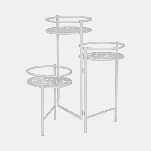 sagebrook home Metal 22" Folding 3-tier Plant Stand White Wishlist Create New