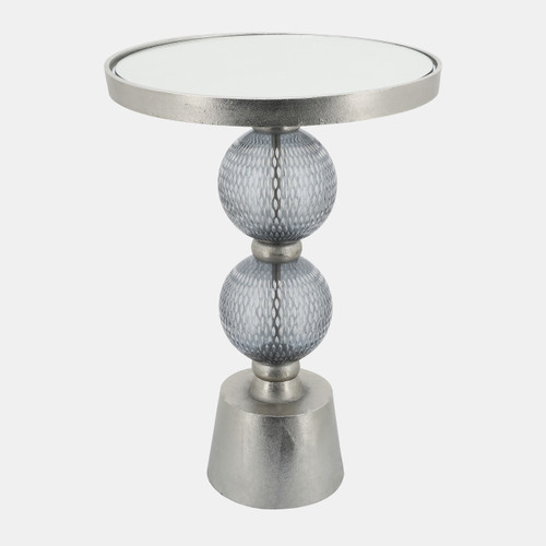 Sagebrook Home Metal 22"h Orb Side Table Mirror Top Gry/brnz Wishlist Create New