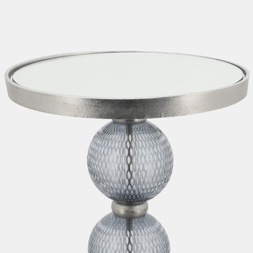 Sagebrook Home Metal 22"h Orb Side Table Mirror Top Gry/brnz Wishlist Create New