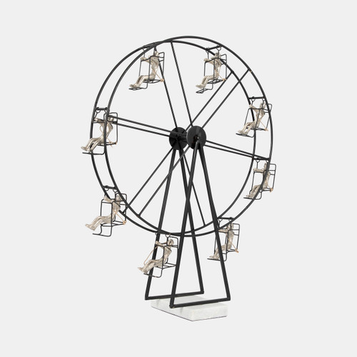 Sagebrook Home Metal 23" Ferris Wheel Black Wishlist Create New