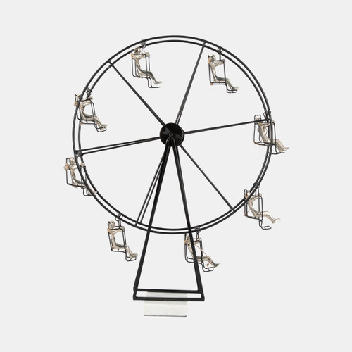 Sagebrook Home Metal 23" Ferris Wheel Black Wishlist Create New
