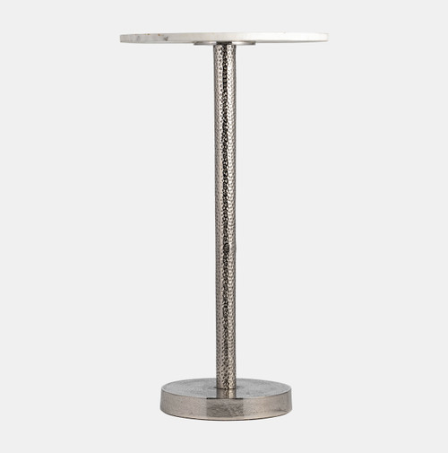 Sagebrook Home Metal 24"h Round Drink Table - Flat Base Silver Wishlist Create New