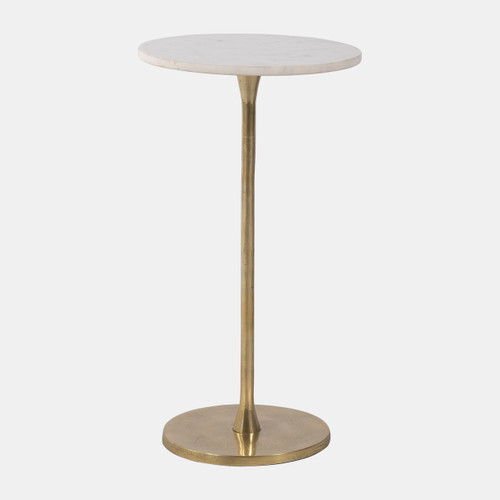 Sagebrook Home Metal 24"h Round Drink Table Gold/white Wishlist Create New