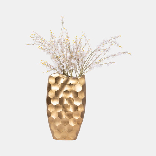Sagebrook Home Metal 24" Honeycomb Vase Gold Wishlist Create New