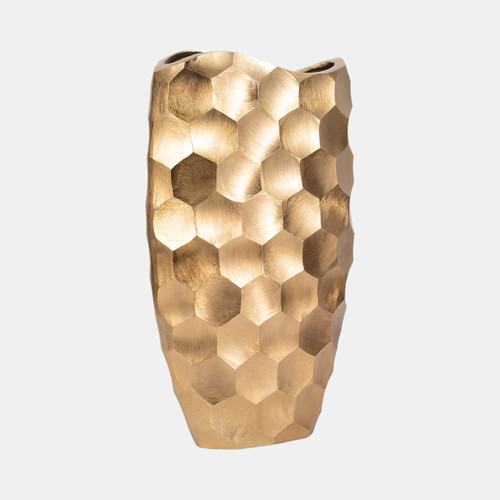 Sagebrook Home Metal 24" Honeycomb Vase Gold Wishlist Create New