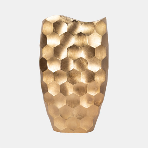 sagebrook home Metal 24" Honeycomb Vase Gold Wishlist Create New
