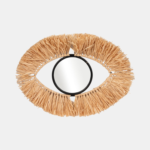 sagebrook home Metal 24" Mirrored Eye Wall Deco Brown Wishlist Create New