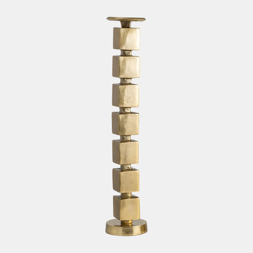 Sagebrook Home Metal 24" Stacked Cubes Candleholder Gold Wishlist Create New