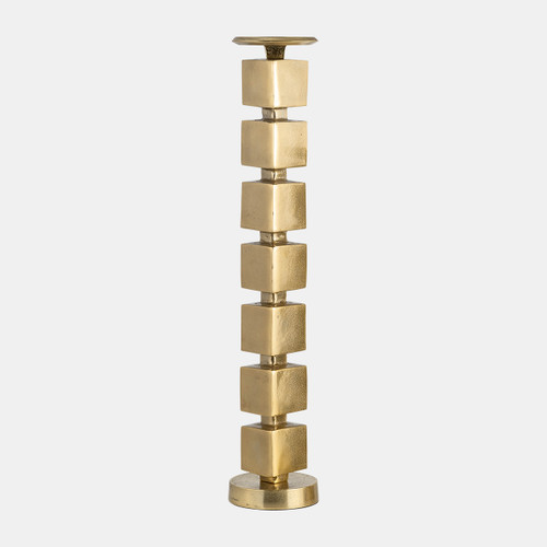 Sagebrook Home Metal 24" Stacked Cubes Candleholder Gold Wishlist Create New