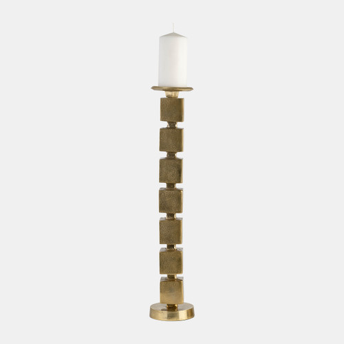 Sagebrook Home Metal 24" Stacked Cubes Candleholder Gold Wishlist Create New