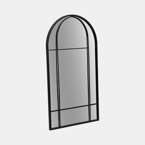 Sagebrook Home Metal 24x43 Arch Windowpane Mirror Black Wishlist Create New