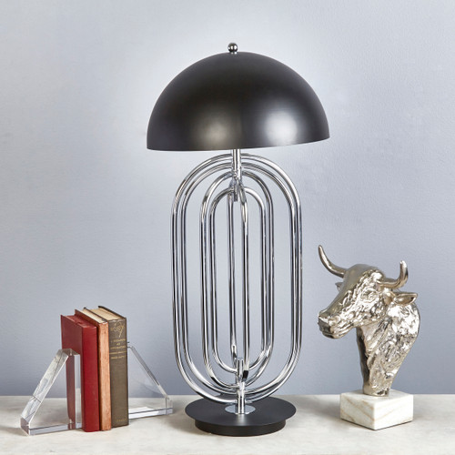 Sagebrook Home Metal 28" Art Deco Table Lamp Silver Wishlist Create New