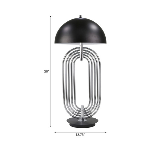 Sagebrook Home Metal 28" Art Deco Table Lamp Silver Wishlist Create New