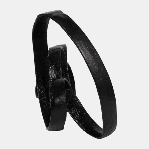 Sagebrook Home Metal 28" Long Swirled Knot Decor Black Wishlist Create New