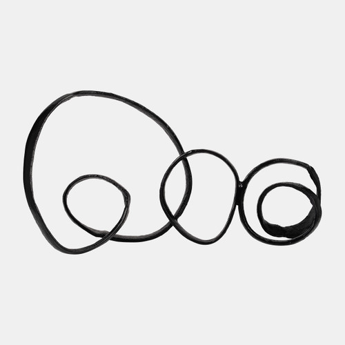 sagebrook home Metal 28" Long Swirled Knot Decor Black Wishlist Create New