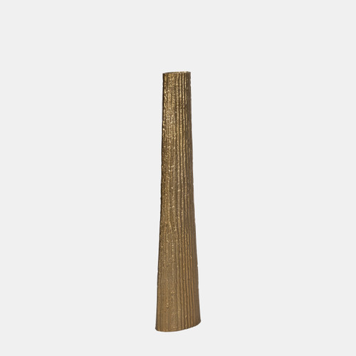 Sagebrook Home Metal 35" Ribbed Floor Vase Gold Wishlist Create New