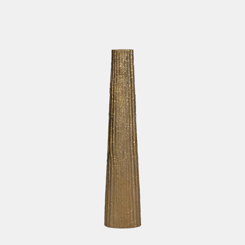 sagebrook home Metal 35" Ribbed Floor Vase Gold Wishlist Create New