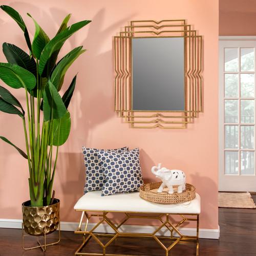 Sagebrook Home Metal 39" Rectangular Mirror Gold Wishlist Create New