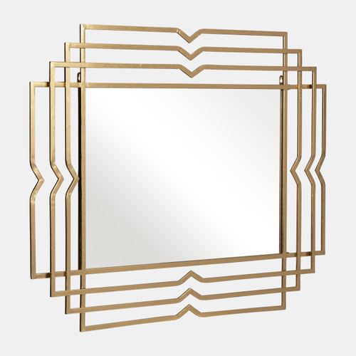 Sagebrook Home Metal 39" Rectangular Mirror Gold Wishlist Create New