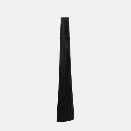 Sagebrook Home Metal 48" Ribbed Floor Vase Black Wishlist Create New