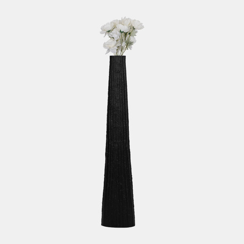 Sagebrook Home Metal 48" Ribbed Floor Vase Black Wishlist Create New