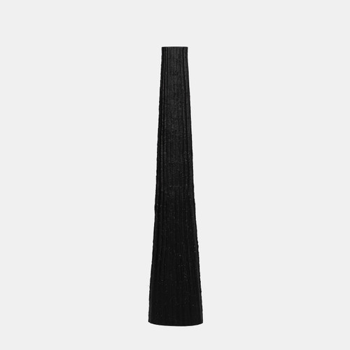 sagebrook home Metal 48" Ribbed Floor Vase Black Wishlist Create New