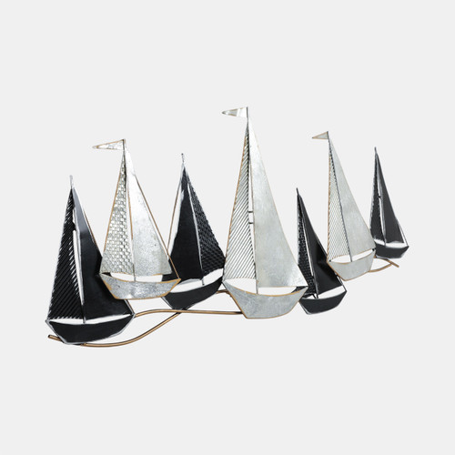 Sagebrook Home Metal 50" Sailboats Multi Wb Wishlist Create New