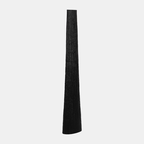 Sagebrook Home Metal 58" Ribbed Floor Vase Black Wishlist Create New
