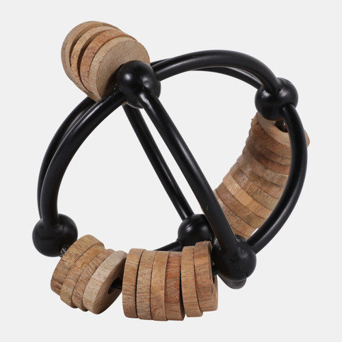 Sagebrook Home Metal 6" Abacus Orb Natural/black Wishlist Create New