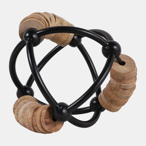 sagebrook home Metal 6" Abacus Orb Natural/black Wishlist Create New