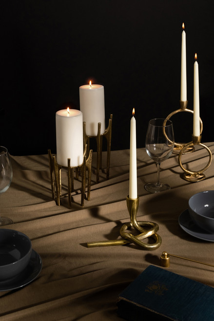 Sagebrook Home Metal 6" Candleholder With Spike Legs Gold Wishlist Create New