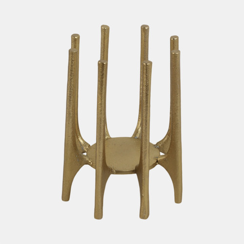sagebrook home Metal 6" Candleholder With Spike Legs Gold Wishlist Create New