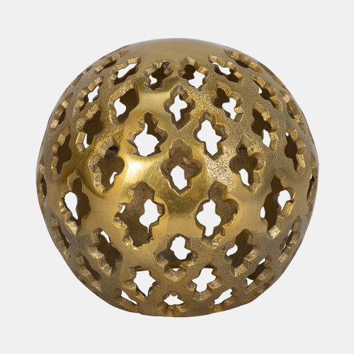 Sagebrook Home Metal 6" Cut-out Orb Gold Wishlist Create New
