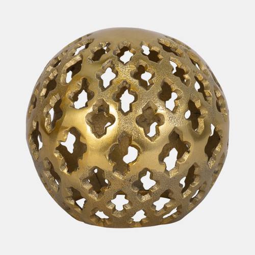 sagebrook home Metal 6" Cut-out Orb Gold Wishlist Create New