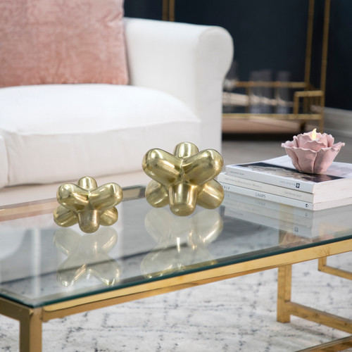 Sagebrook Home Metal 6" Geometric Orb Gold Wishlist Create New